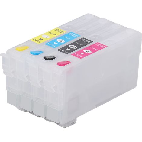 Cartouche d'encre PP BK CMY 4 couleurs, accessoire d'impression pour papier photo et documents T802 (sans puce)