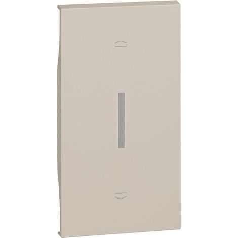 Enjoliveur Living Now pour interrupteur de volets roulants 2 modules sable BTICINO BTKM06M2 (1/2)
