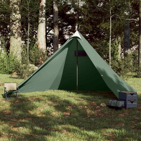 vidaXL Tente familiale tipi 7 personnes vert imperméable (1/5)