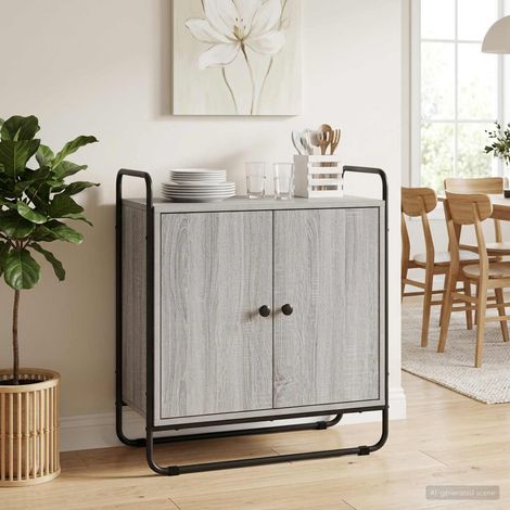 Aparador Sonoma gris 68 x 35 x 75 cm Madera de ingeniería (1/4)