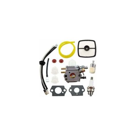 Carburateur avec Filtre à Air pour les modèles Echo SRM2100, SRM2110, SRM2400, SRM2015, SRM2305, SRM2455, PE2000, SHR210, équipé du carburateur Zama C1U-K52, C1U-K53, C1U-K29, C1U-K47. - Crezuo (1/4)