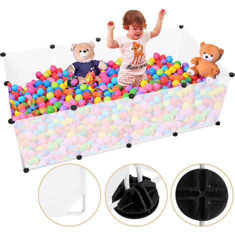 Randaco Enclos Petits Animaux Enclos pour chiots Parc d'ébats Indoor 12 pièces 45x35cm (1/5)