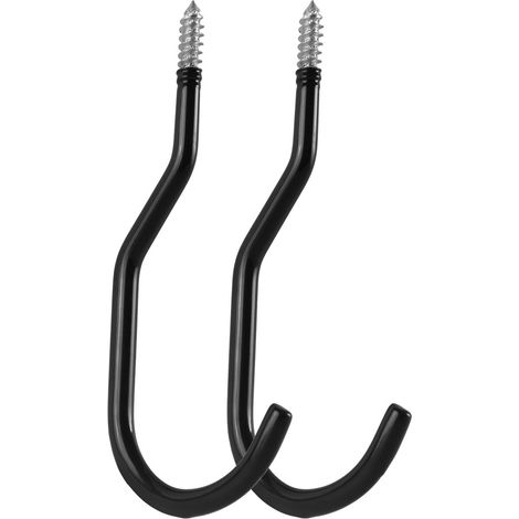 Filiyano-Crochets de toit ING en acier pour vélos, échelles, pneus et tuyaux d'arrosage Charge maximale de 10 kg par crochet Revêtement en caoutchouc (1/5)