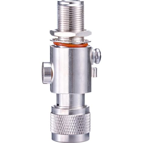 Parafoudre Coaxial, Connecteur de N Mâle à Femelle 50 Ohm DC 0-6 GHz Utilisation Extérieure, pour Antenne LoRa 868 MHz Mineur Hotspot Helium, Antenne Radioamateur / 4G LTE / GPS (1/5)
