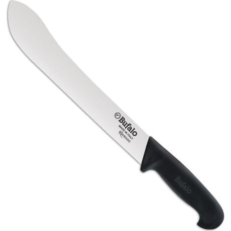 Coltello Scimitarra Lama 30 cm Bufalo Macello S116/30 Manico Nero (1/2)