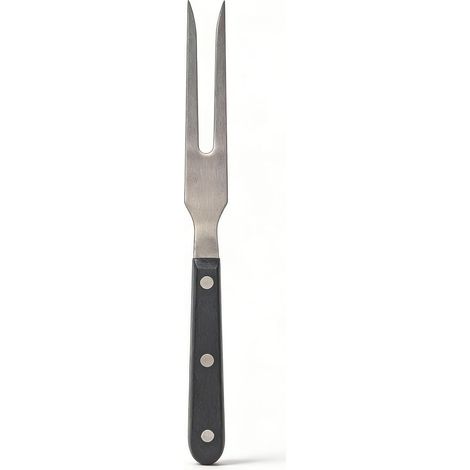 Fleischgabel, Bratgabel 27 cm, mit langem Griff, geeignet zum Grillen, für Schweinefleisch, Hähnchen, Rindfleisch und Gemüse (1/5)