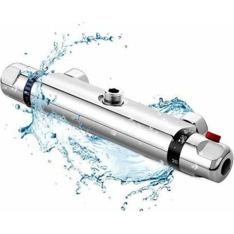 Rubinetto doccia termostatico in rame, temperatura antiscottatura 38℃, controllo preciso della temperatura. (1/4)