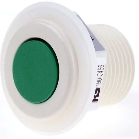 Interrupteur pneumatique RS PRO A soufflets Vert, Diam: 50mm, L.42.5mm ( Prix pour 1 )