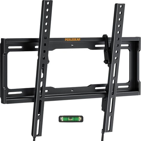 TV Wandhalterung neigbar für 26-65 Zoll Flach & Curved TVs bis 45kg, ultraslim 32mm Wandabstand (1/5)