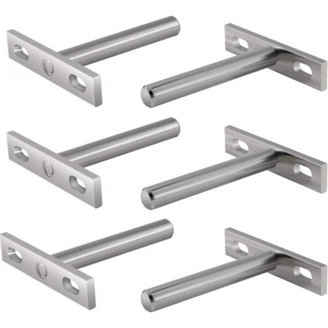 Set mit 6 Halterungen für 7,6 cm (3 Zoll) hohe, schwebende Regalböden, verdeckte Regalböden. – AquaForge