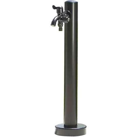 Garden Water Column, Outdoor Tap, Ground Mount Garden Water Pump, Stainless Steel Water Column, Vertical Cylindrical Water Column (Black A - 60cm) (1/5)