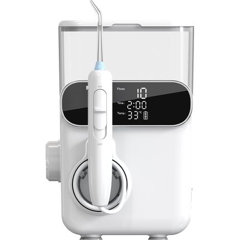 Cure-dent électrique portable rechargeable avec 5 embouts pour résoudre divers problèmes dentaires, étanche IPX5, 10 réglages de vitesse (1/5)