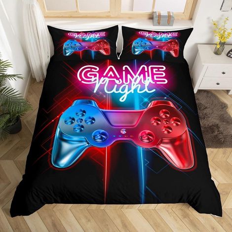 Bettwäsche Set 135x200cm mit Gamepad-Motiv für Kinder und Jugendliche
