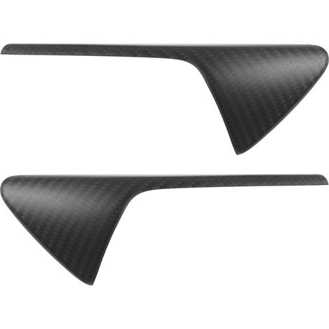 Paire de couvre-évents de caméra latérale en fibre de carbone véritable, adapté à Tesla Model 3 S X Y, finition mate (1/5)