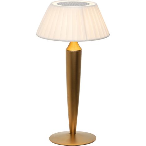 Lampada da Tavolo Ricaricabile Flaminia Zafferano Led Touch - Design Classico Senza Fili Bronzo (1/3)