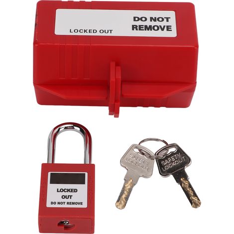 Ortviai Boîtier de sécurité pour prise électrique avec cadenas 38mm pour industries chimique et électrique