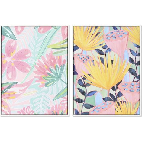 Leinwand DKD Home Decor polystyrol Leinwand 60 x 4 x 80 cm