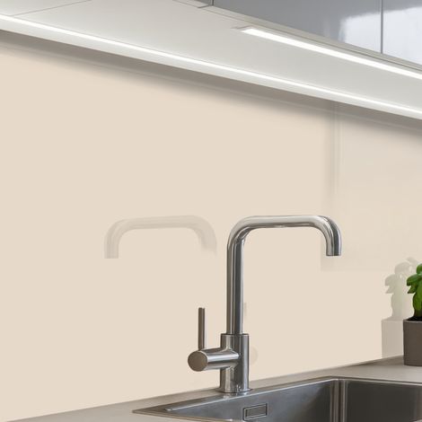 REVETEMENT MURAL DE CUISINE, CRÉDENCE DE CUISINE Beige - Couleur unie 80x60 (1/5)
