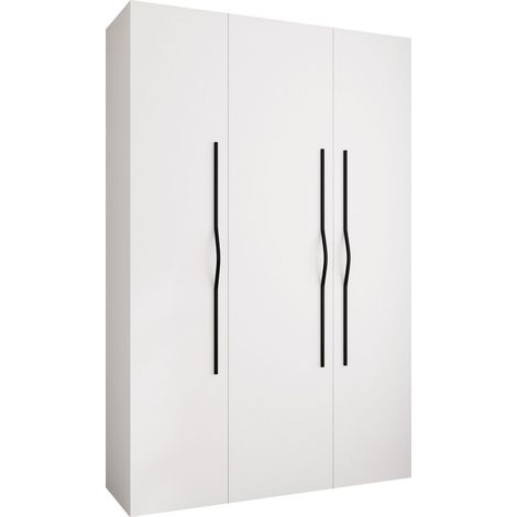 Armoire Hartford 563, Blanc, 246x160x52cm, Portes d'armoire: Avec des charnières, Nombre d'étagères: 7 (1/5)