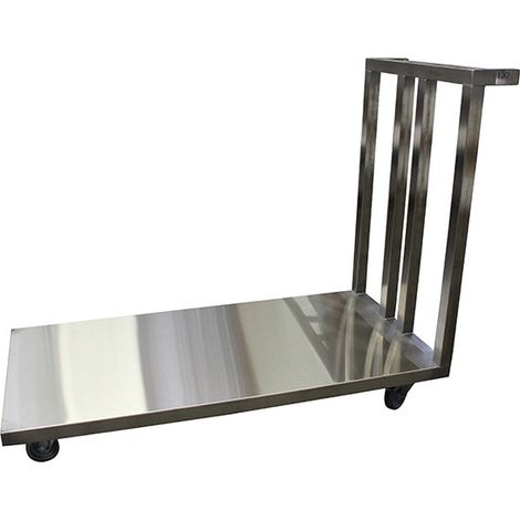 CHARIOT PLATEFORME INOX 304  PLATEAU PLEIN-L2G