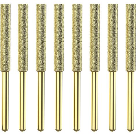 8pcs bits de tronçonneuse en titane affûté diamant hauteur de dureté électrique (1/5)