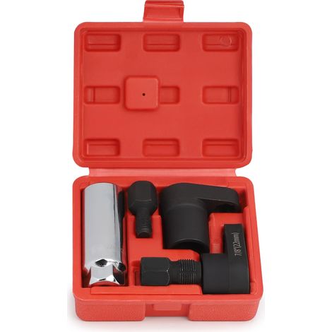 Lot de 5 Douilles Sondes Lambda, 22mm Douille pour Sonde Lambda, Outil de Sonde Lambda, Jeu de Clés de Sonde, Réparation de Filetage (1/5)