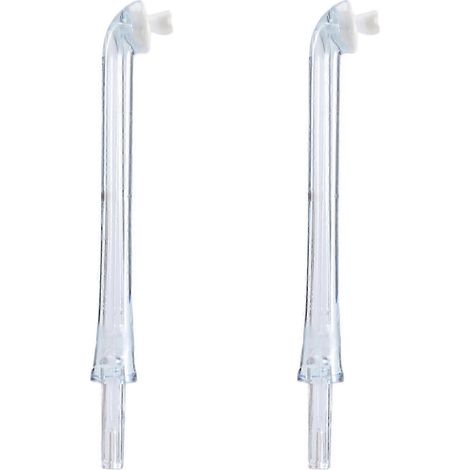 Lot de 2 embouts de qualité supérieure compatibles avec les hydropulseurs AirFloss HX8331, HX8332, HX8340, HX8341, HX8381 et HX8401. (1/5)