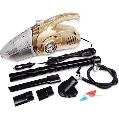 TRADE SHOP - Aspirapolvere Portatile 4in1 Multifunzione Per Auto Con Pompa Gonfiabile Compressore D'aria -