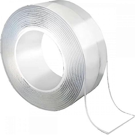 Ruban adhésif double face lavable et non marquant 10 mm x 3 m, réutilisable (1/5)