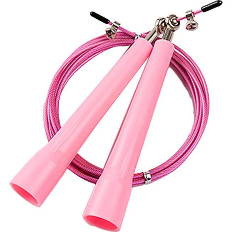Corde à Sauter - Câble en Acier Inoxydable avec Roulements à Billes - Ajustable pour Entraînement Cardio, Boxe, MMA, Cross Training - 1 Pièce