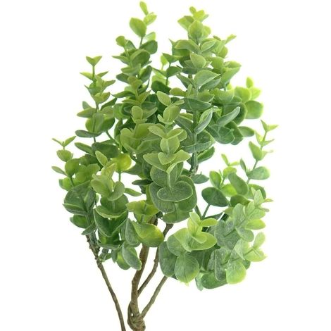 DEKO® FLORALE Eukalyptus-Zweig Grün kreisrunde Blätter 53 cm - Kunstpflanzen
