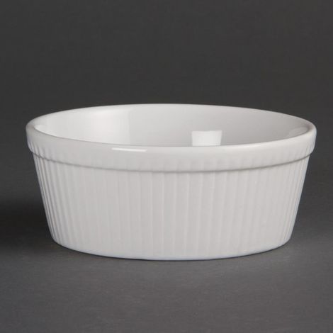 Plats À Gratin Ronds Blancs 134mm (Lot de 6) - Ref C042 - Olympia (1/5)