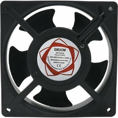 Ikodm – Ventilateur axial pour cassette de cheminée – Haute température – Pales métalliques silencieuses – 120 x 120 x 38 mm – 23 W 220 V (1/5)