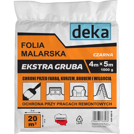 Pellicola per pittura nera extra spessa 45M 1000G - D-300-0211