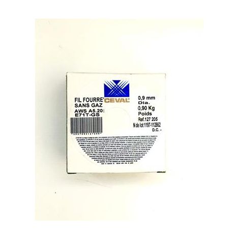 Bobine de fil fourré dia 0.9mm - acier 0,9 kg (1/2)