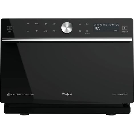 Whirlpool – Micro-ondes combiné 33 litres 1700 W – Gril Quartz – 7 niveaux de puissance – Technologie 6ème Sens – Plateau tournant Ø 36 cm