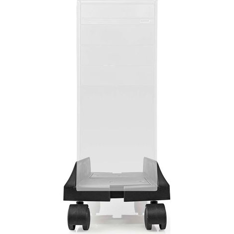 Carro para computadora  Ancho ajustable/Movimiento completo  14,5 - 24,2 cm  20 kilos  Metal / Plástico  Negro
