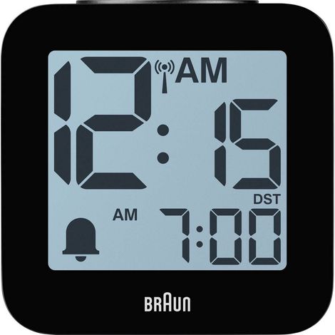 Braun 60077 Sveglia Nero Display grande (1/5)