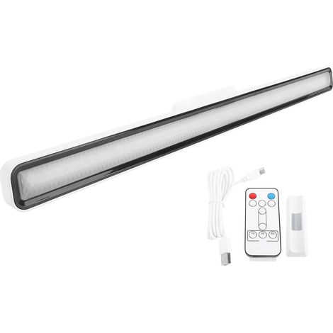 Lampe LED rechargeable magnétique télécommandée éclairage sous meuble tactile 3 intensités protection yeux bureau chambre (1/5)
