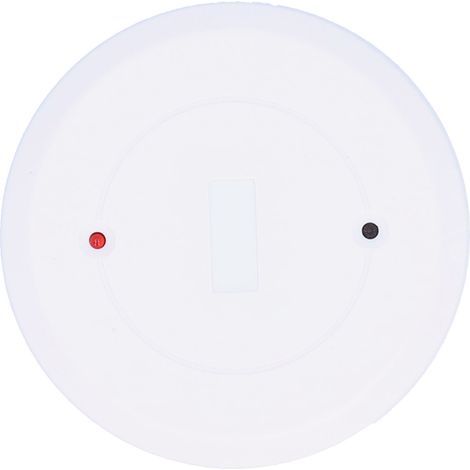 Détecteur de Bris de Verre Filaire Rond - Capteur d'Effraction pour Porte/Fenêtre avec Alarme Antisabotage Montage Plafond/Mur (1/5)
