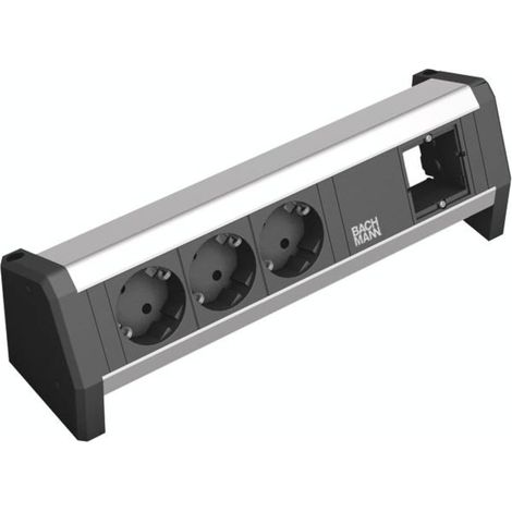 [NEUWERTIG] Bachmann 902000 Steckdosenleiste Mehrfachsteckdose Aluminium Schutzkontakt B-Ware