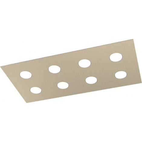 Plafoniera Moderna Area Metallo Sabbia Metallo 8 Luci Gx53 (1/5)