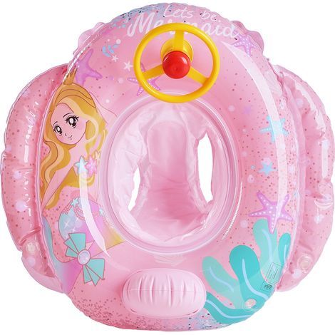 Schwimmring für Kinder – Sommer-Wasserspielzeug – Aufblasbarer Schwimmring für Kinder (1–5 Jahre) mit Pumpe