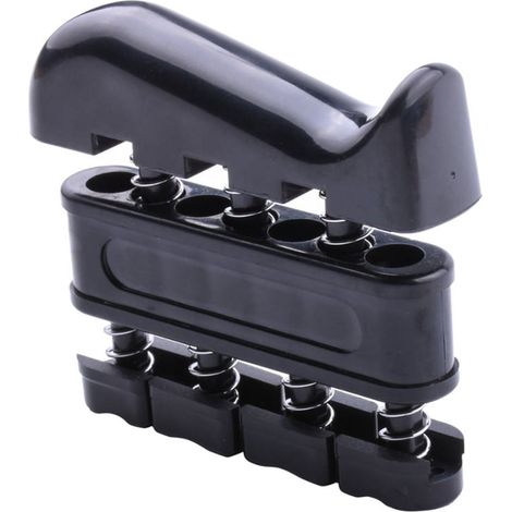 Hand Gripper - Finger Exerciser - For Hand Rehabilitation And Strength Training - 3 Resistance Levels - Black - 2 Pieces (1/5)