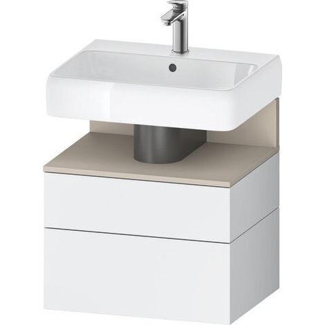 DURAVIT QA4393083180010 QAT WTU WH angle 590x470x590 blanc mat avec trou de robinetterie