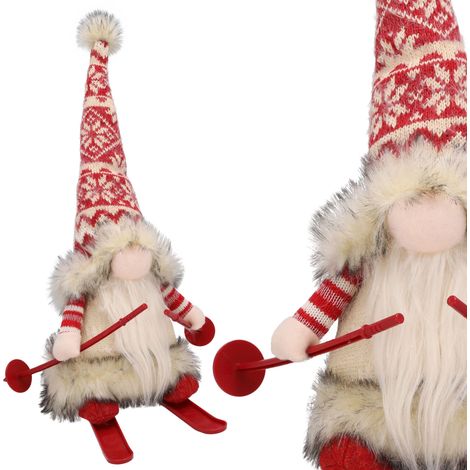 Babbo Natale su una slitta, luminoso, Natale 31 cm, gnomo di Natale, jumi (1/5)
