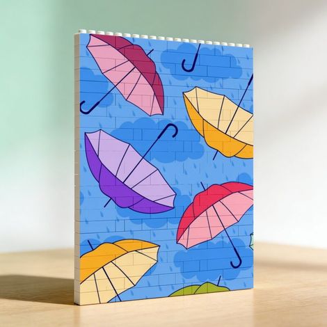 Cadre en blocs à faire soi-même en briques, cadeaux pour anniversaire (1/5)
