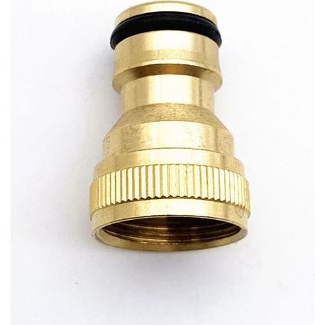 Connecteur de sucette de dent intérieure à quatre points en cuivre complet, machine à laver, connecteur de conversion de sucette en cuivre, connexion rapide d'eau, sucette de pistolet à eau de lavage (1/5)