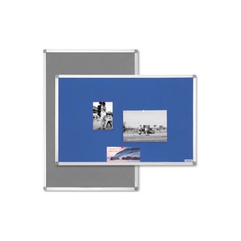 Filztafel B1200xH900mm blau m.Aluminiumrahmen MAGNETOPLAN (1/3)