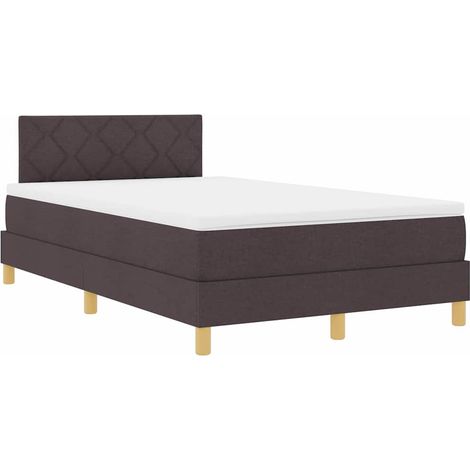 Maison Exclusive - Letto a Sorgente LED Marrone Scuro 120 x 190 cm Tessuto (1/5)